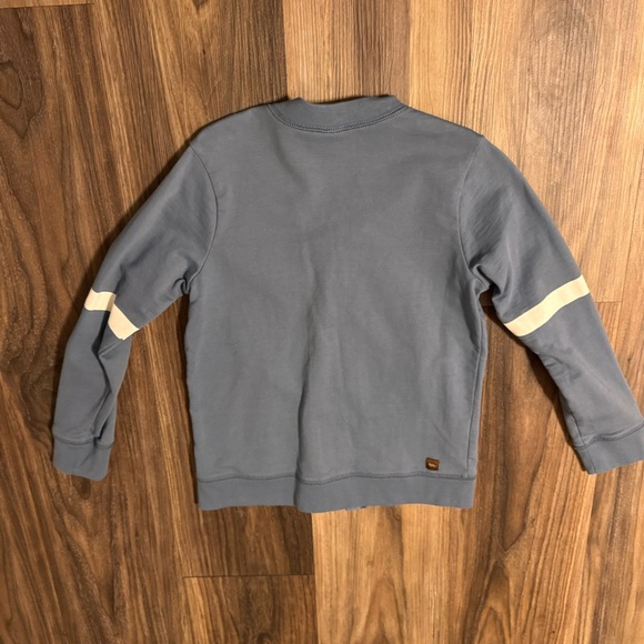 TEA Sweater Cardigan Blue with White Stripe size 6‎ Boys grandpa cardigan cotton - Picture 6 of 6